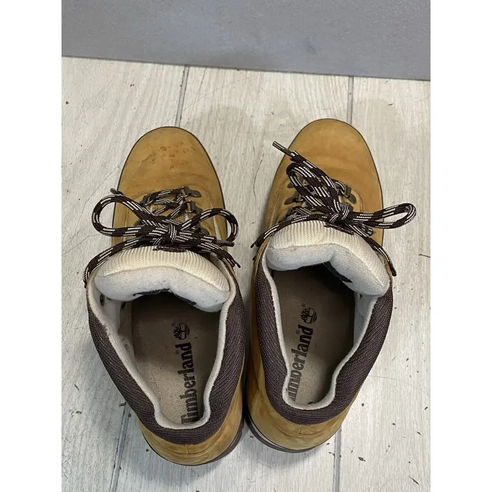 Timberland Euro Hiker Boots Nubuck Leather Wheat Size 10.5 Men’s